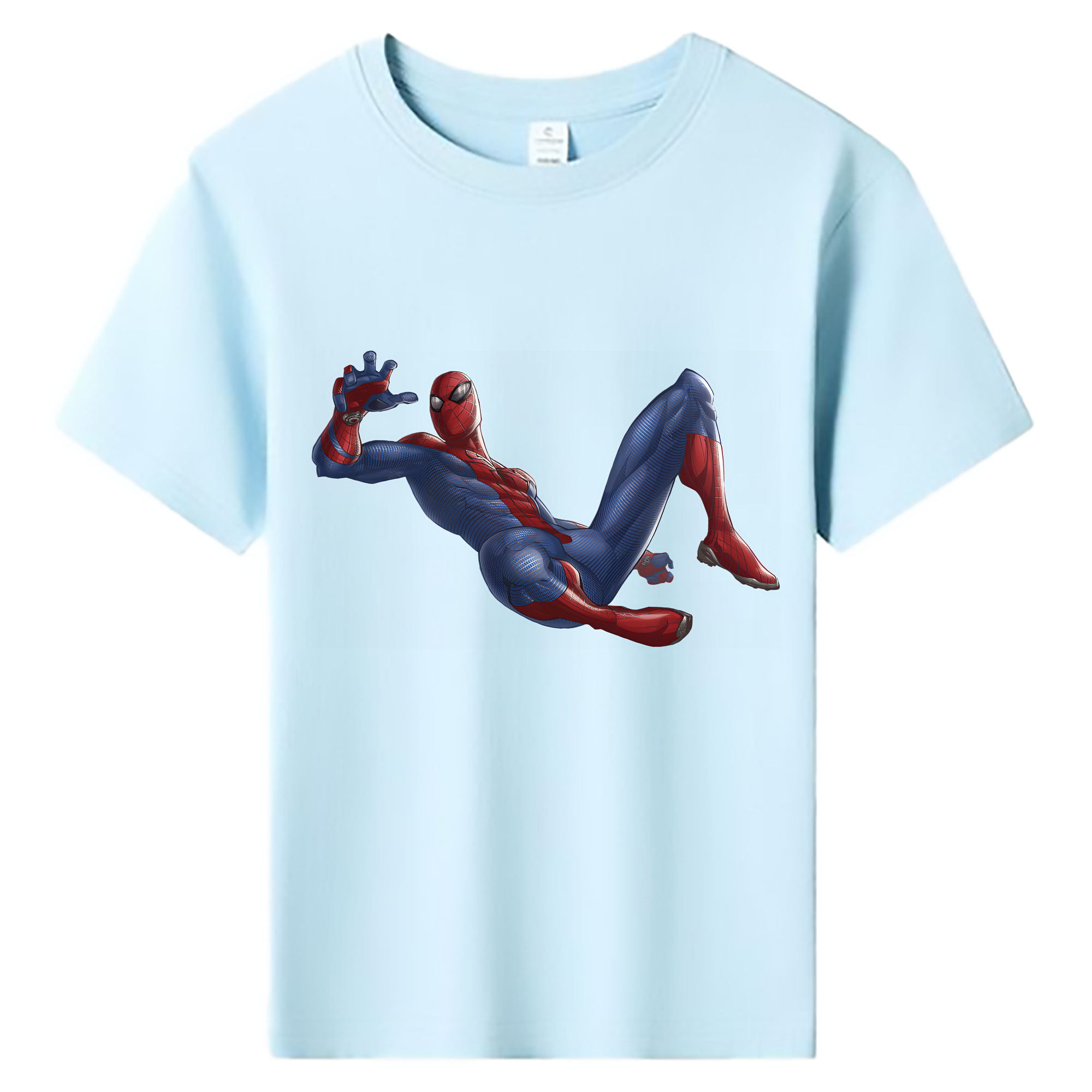 （画像用） Spider Man スパイダーマン 綿100％キッズTシャツ（フロントプリント）
